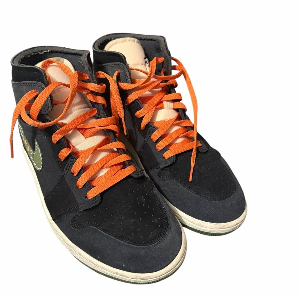 Jordan Athletic Shoes Black and Orange